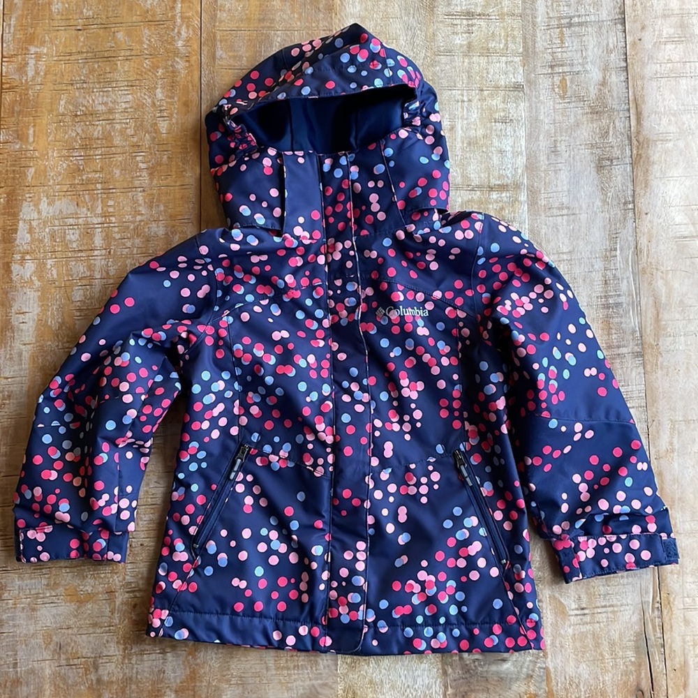 Columbia girls interchange coat size XXS(4/5)